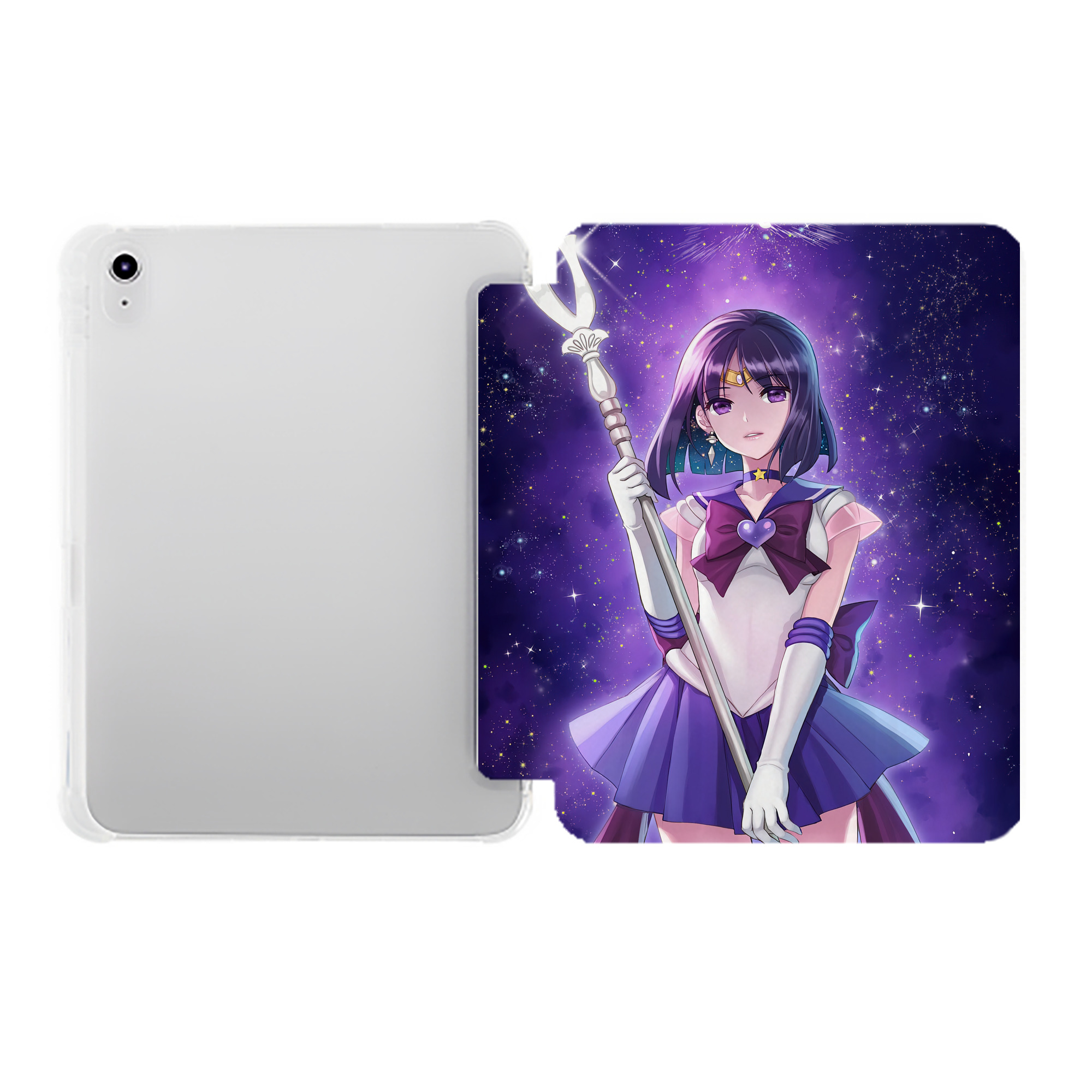 （画像用） 美少女戦士セーラームーン Sailor Moon IPad ケース ペン収納付き 三つ折りスタンド PUレザー×シリコン 対応機種9.5/10.5/10.9インチ